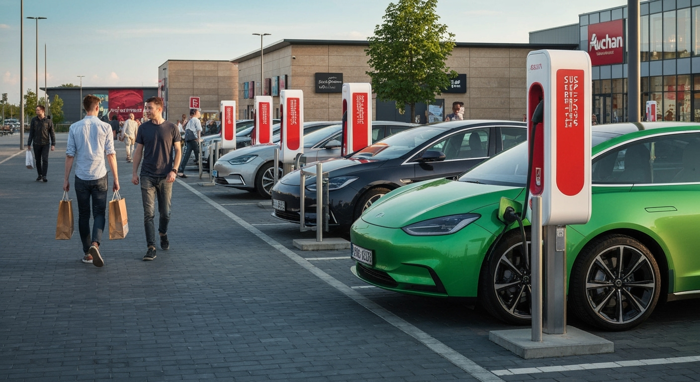 Tesla Supercharger Rumia: stacja ładowania 2