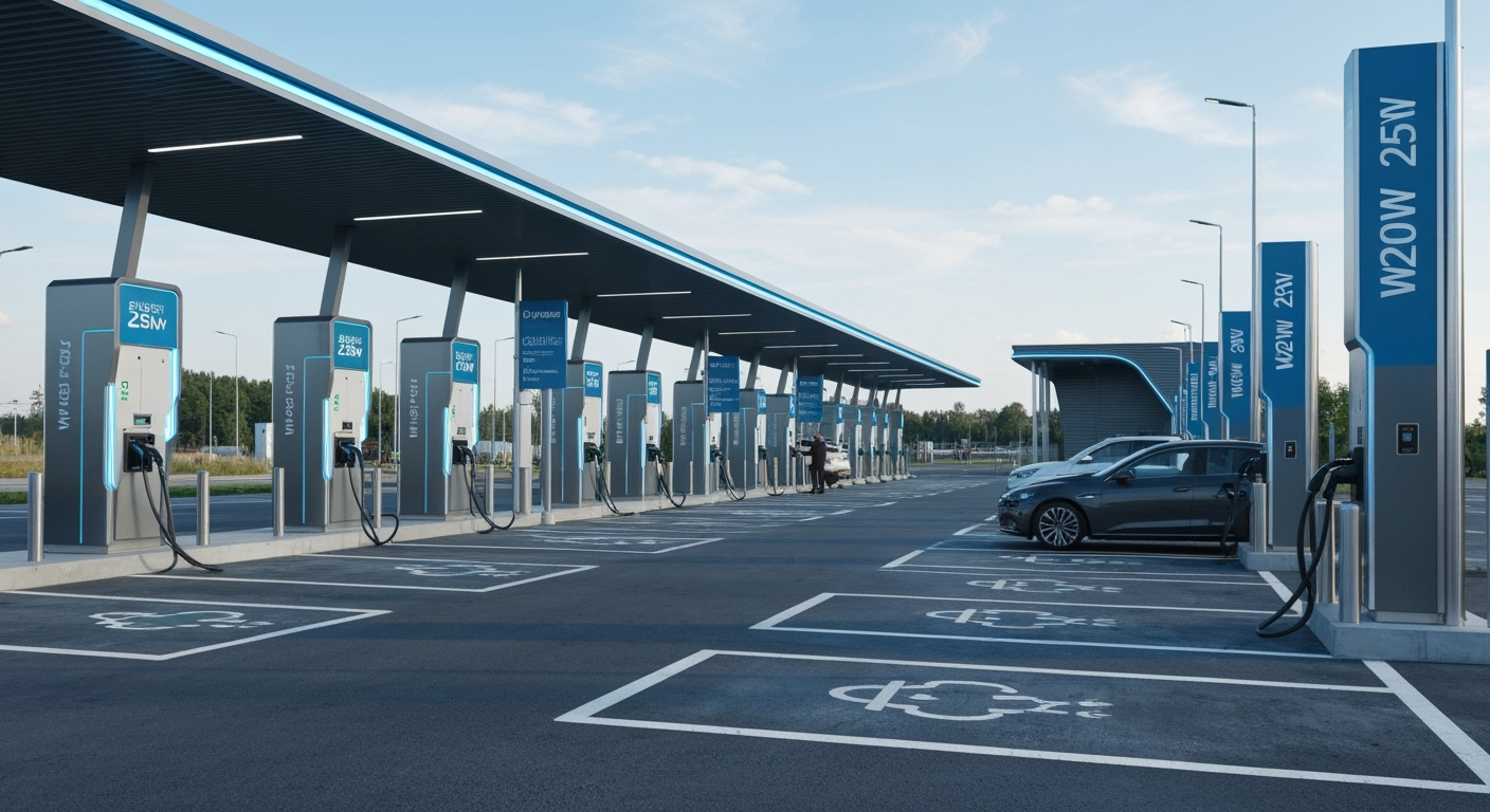 Tesla Supercharger Wrocław: stacja ładowania 2